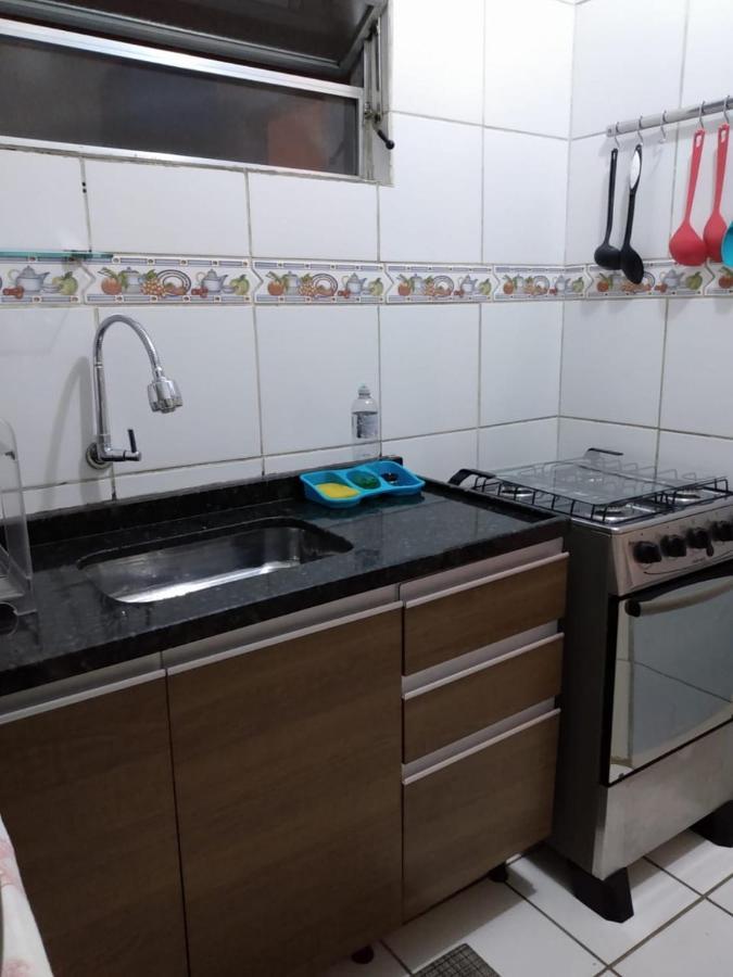 Stúdio confortável com ar condicionado e internet. São Vicente Exterior foto